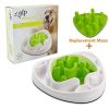 All for Paws Interactives Dog Puppy Slow Feeder Maze Puzzle Toy Bowl - Anti Gulp Slows Down Eating - Slow Feeders - Xtra Dog