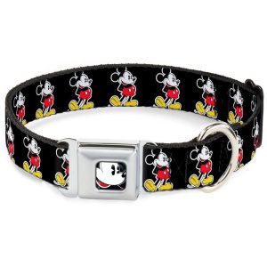 Buckle-Down Mickey Mouse Dog Collar - Collars - Xtra Dog