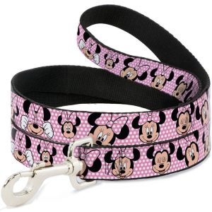 Buckle-Down Minnie Mouse Expressions Pose Dog Lead (4ft)