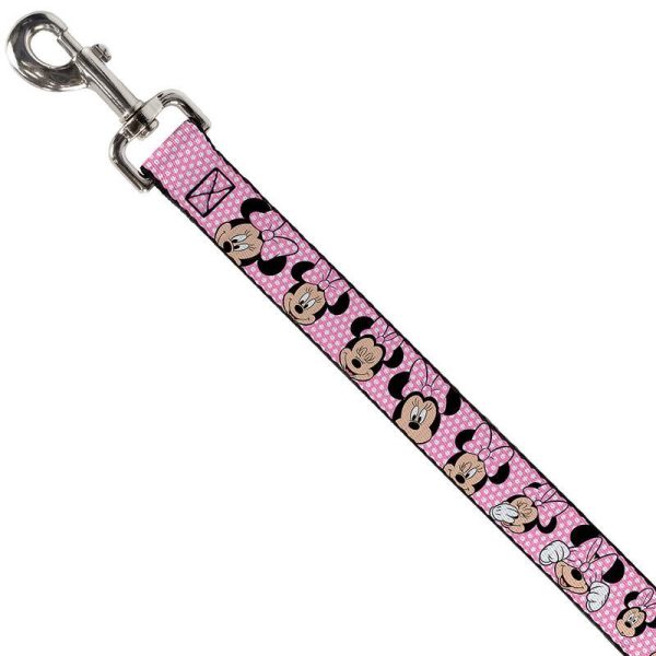 Buckle-Down Minnie Mouse Expressions Pose Dog Lead (4ft) - Leads - Xtra Dog