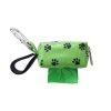 Designer Duffel Poo Bag Dispenser - Green Paw - Poo Bags - Xtra Dog