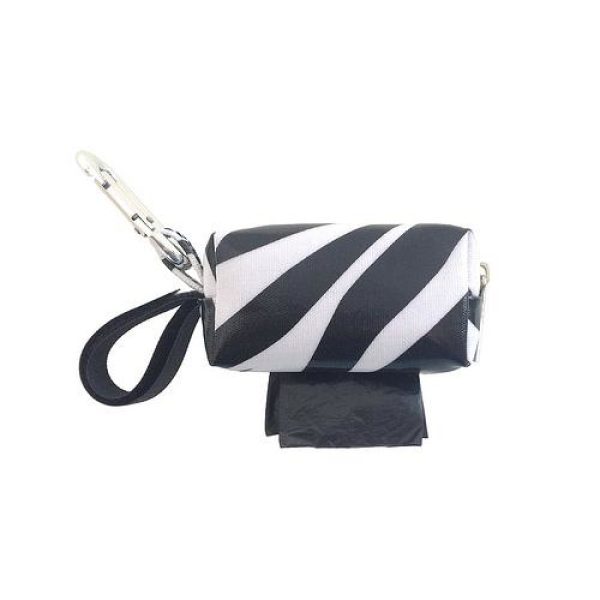 Designer Duffel Poo Bag Dispenser - Zebra - Poo Bags - Xtra Dog