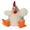goDog Checkers Fat White Rooster - Plush Toys - Xtra Dog