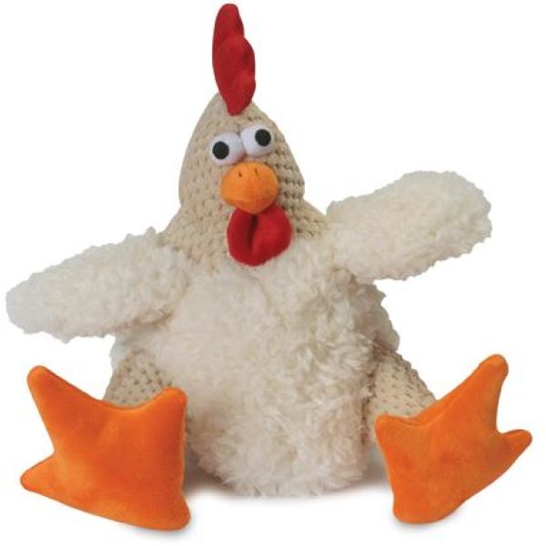 goDog Checkers Fat White Rooster - Plush Toys - Xtra Dog
