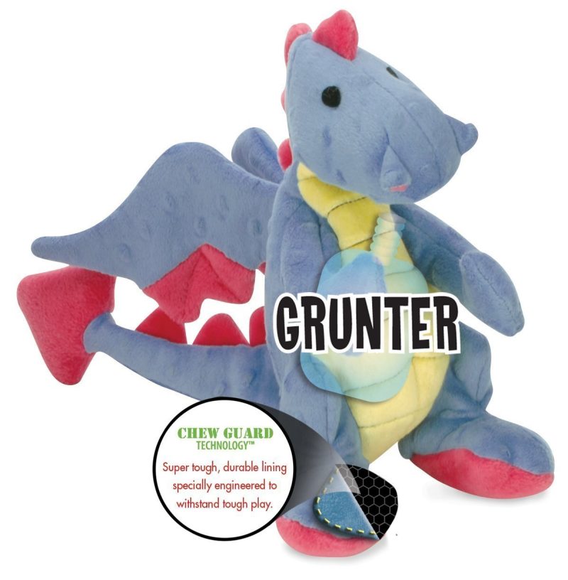 goDog Dragons Periwinkle with Chew Guard Technology - Plush Toys - Xtra Dog
