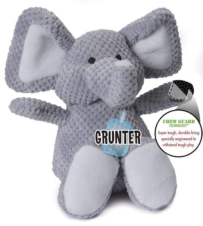 goDog Elephant with Chew Guard Technology - Plush Toys - Xtra Dog