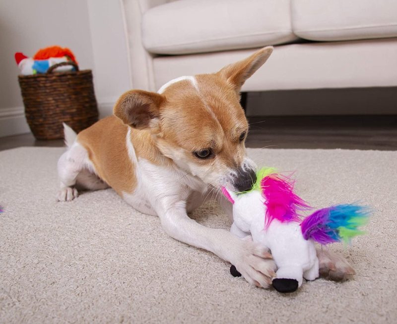 goDog Unicorns with Chew Guard Technology Tough Plush Dog Toy - Plush Toys - Xtra Dog