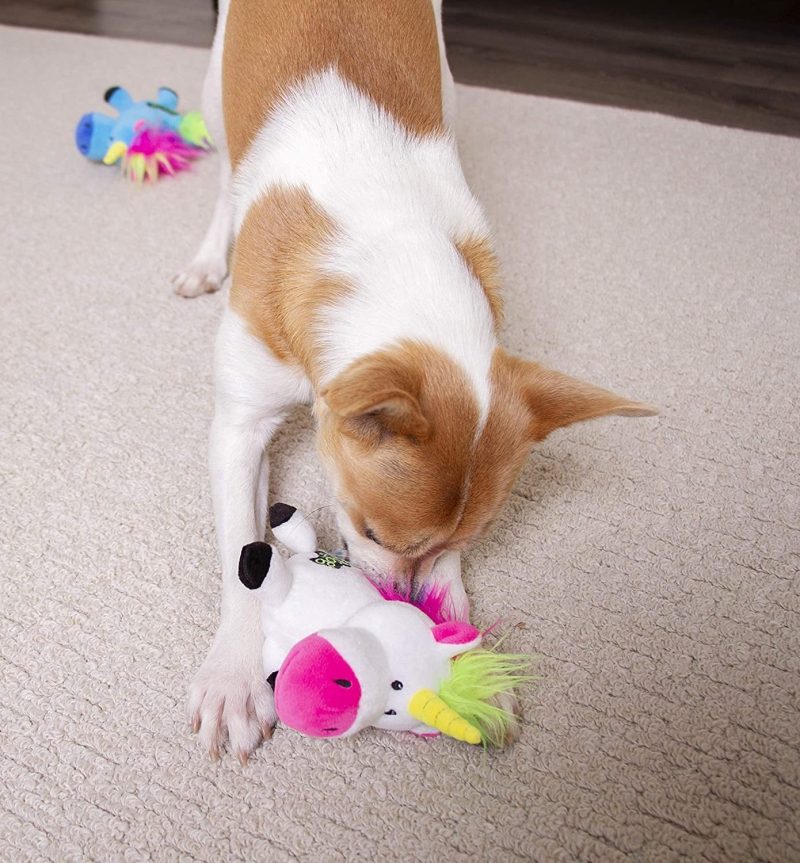 goDog Unicorns with Chew Guard Technology Tough Plush Dog Toy - Plush Toys - Xtra Dog