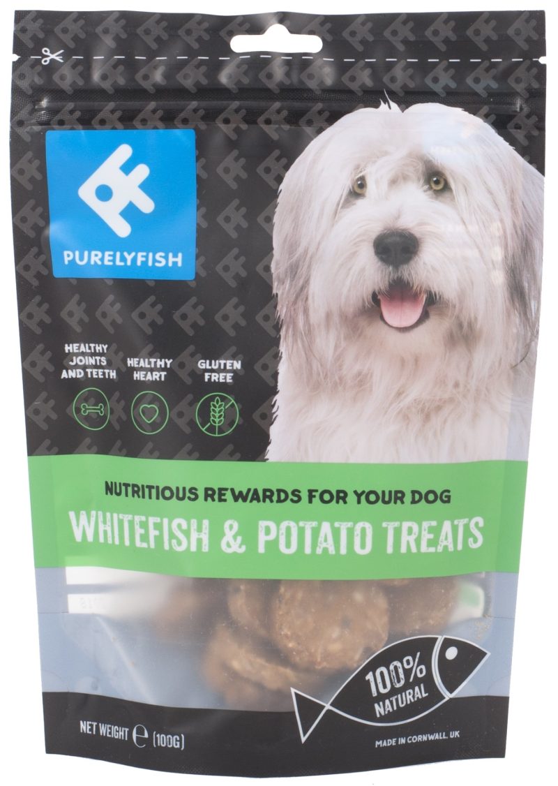 Purely Fish - Whitefish and Potato Treats100g - Treats - Xtra Dog