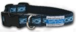 Spiffy Dog, Navy Waves Collar - Collars - Xtra Dog