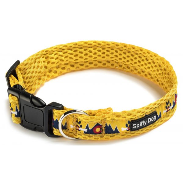 Spiffy Dog, Yellow Mountains Collar - Collars - Xtra Dog