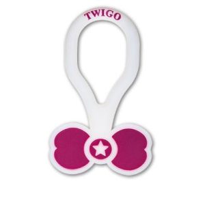 Twigo Pet ID tag – Bone Tie Pink