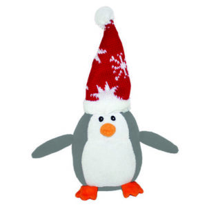 Holly Robin Dog Toy Plush with Squeaker – Small Pebbles the Penguin